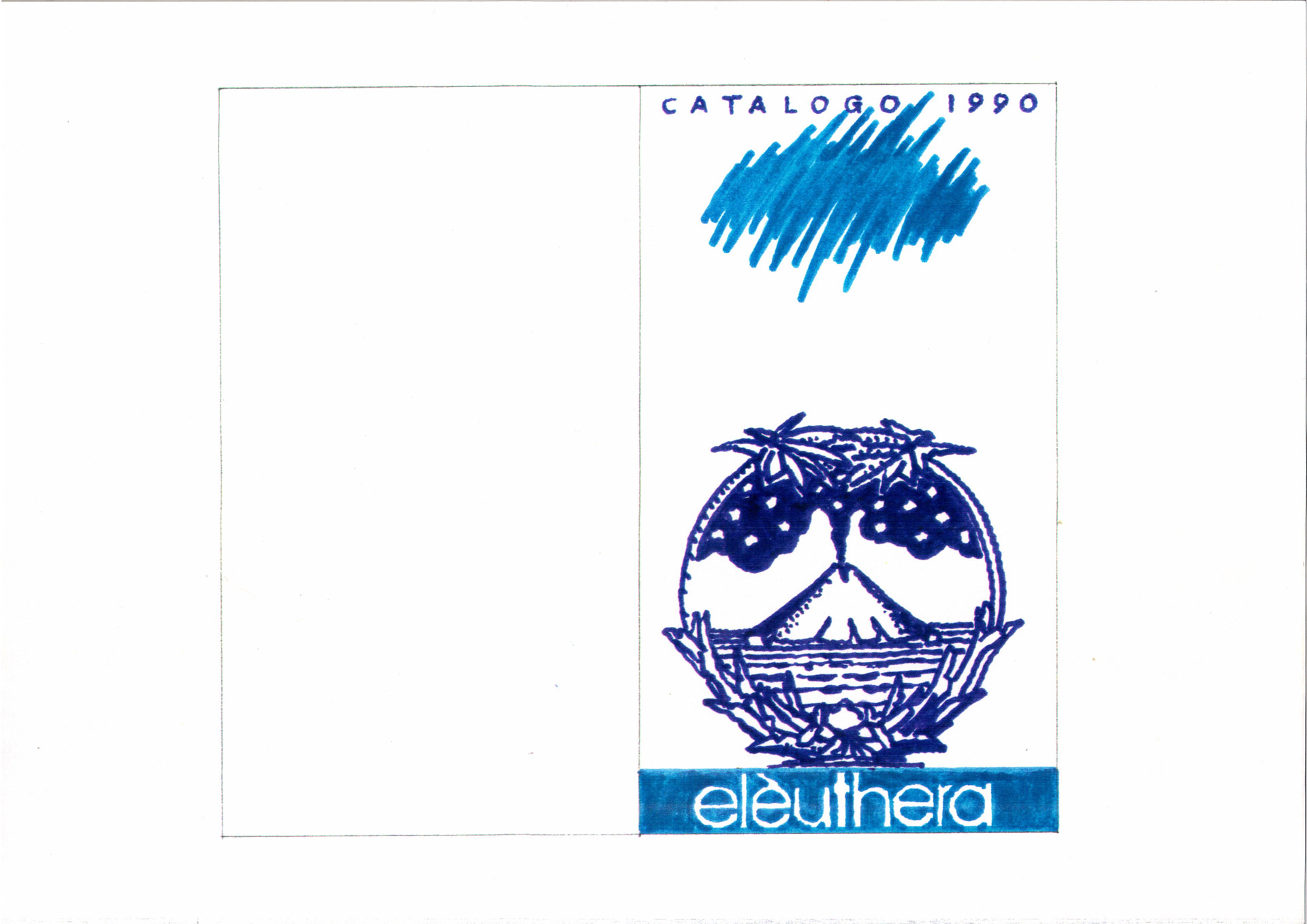 Prova copertina catalogo 1990